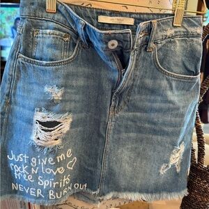 Zara xs Jean skirt ! NWOT! Adoreable!#2